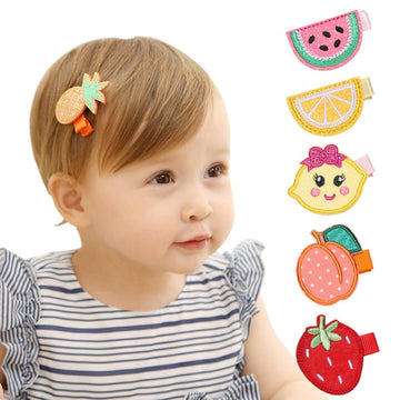 Insowni 16 Pack Embroidery Cute Fruit Animal Fully Lined Alligator Hair Clips Accessories Barrettes For Baby Girl Toddlers Infan