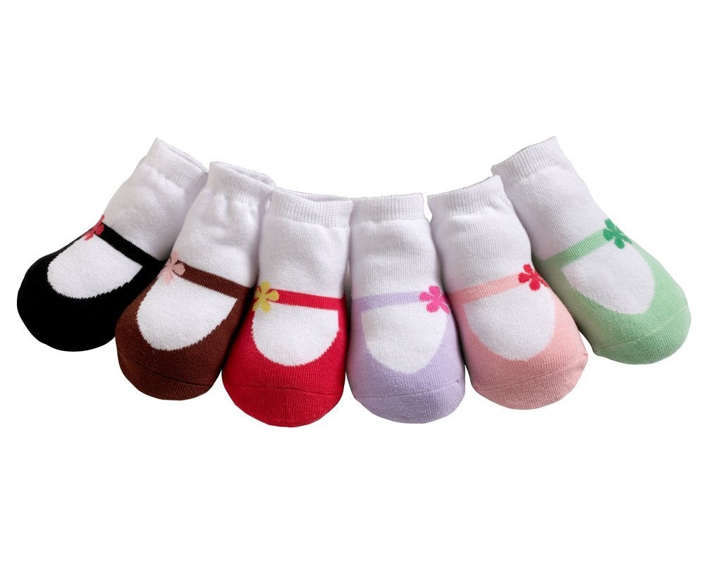 Jazzytoes Baby Socks Mary Janes - Girls, 0-12 Months