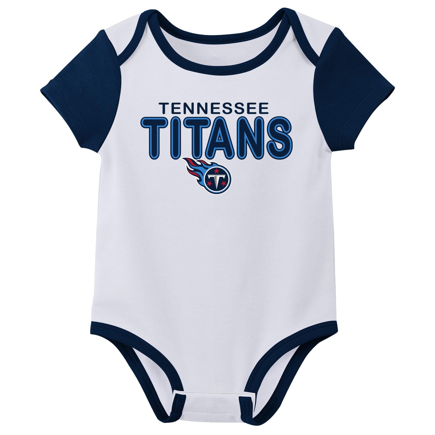 Outerstuff Nfl Newborn Baby And Infant Short Sleeve Bodysuit Variety 3-Pack - Tennessee Titans, 12M