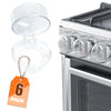 Ytdsup Stove Knob Covers For Child Safety (6 Pack), Stove Knob Safety Covers, Childproof Oven Lock Knob Covers With Adhesive, Pr