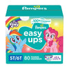 Pampers Training Pants - Easy Ups Girls & Boys - Size 5T-6T, 80 Count, My Little Pony Potty Underwear (Packaging May Vary)