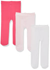 Luvable Friends Baby Girls' Nylon Tights, Dark Pink Light Pink, 2T-4T