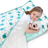 Toddler Nap Mat With Pillow And Blanket, Bluey Lightweight Kids Nap Mats For Preschool Daycare, Travel Sleeping Bag For Boys Gir