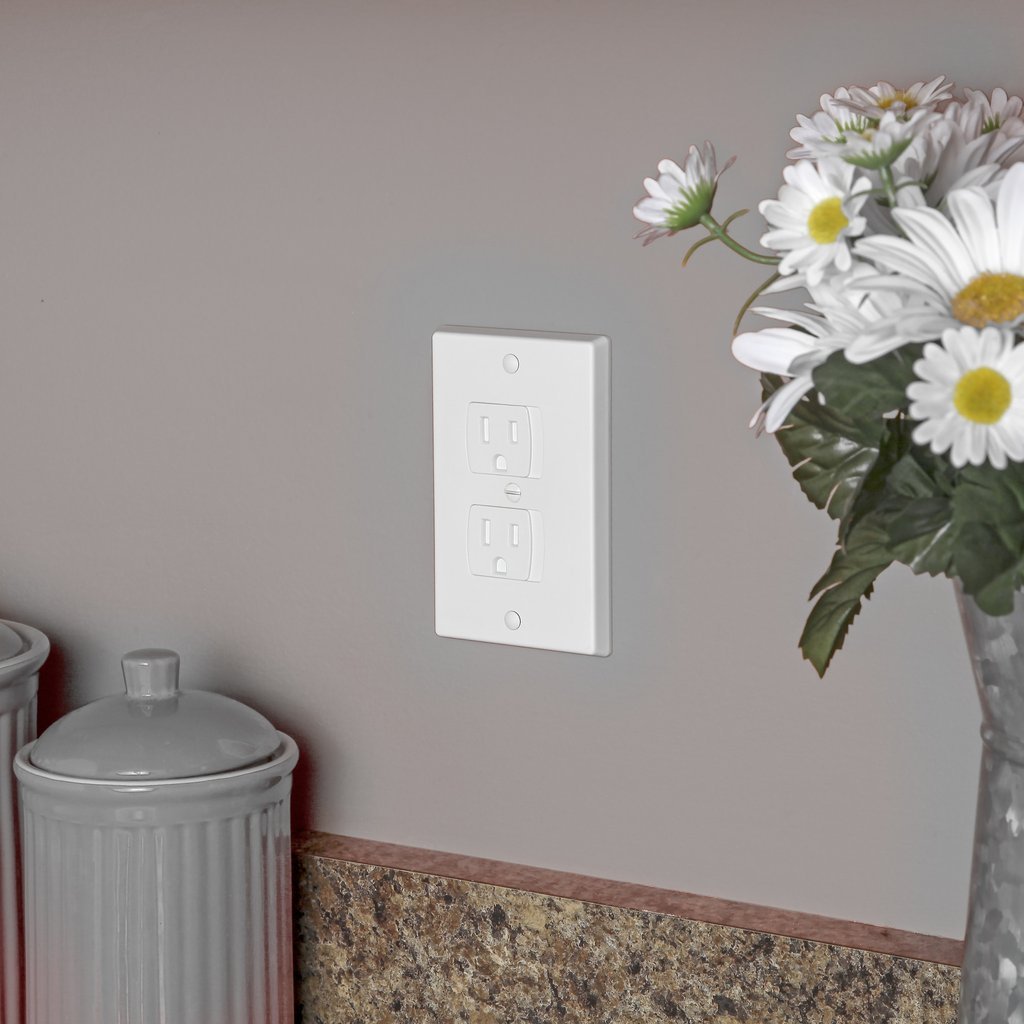 Jambini Self-Closing Baby Proof Outlet Covers Baby Proofing - An Alternative To Plug Covers For Electrical Outlets And Outlet Pr