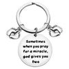Mom To Be Gift Keychain Pregnancy Announcement Gift Twin Mom Gift New Mom Gift Twin Mom Jewelry First Time Mom Gift Pregnant Mom