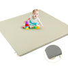 Piikago Padded Baby Play Mat, Super Soft Vegan Leather Baby Floor Play Mat, 48X48 Non-Slip Thick Foam Cushioned Play Mat For Bab
