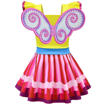 Dressy Daisy Fancy Fairy Costumes Dress Up Set With Butterfly Wings For Little Girls Halloween Birthday Party Outfits Size 6 Yel