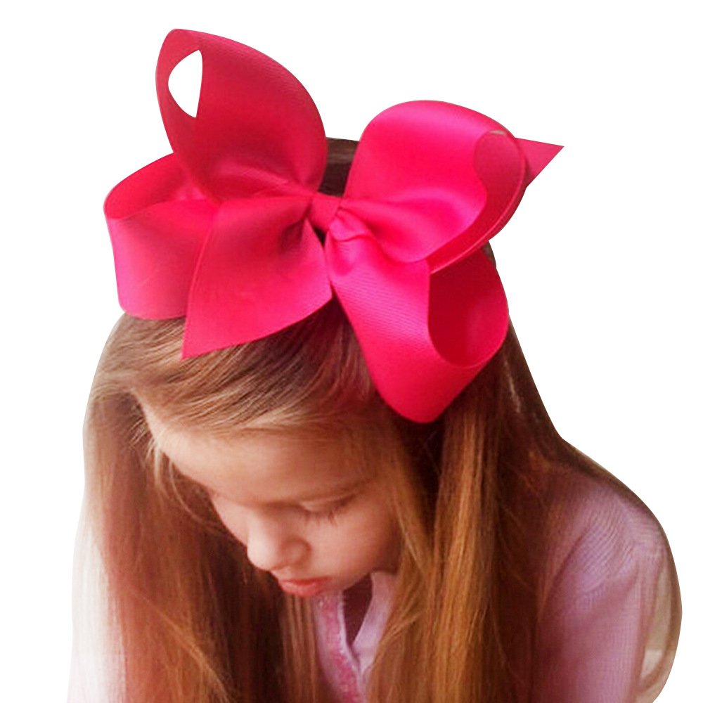 Ld Dress 6' Hair Bows Tiny Boutique Alligator Hairpins Accessories (Brown)