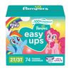Pampers Training Pants - Easy Ups Girls & Boys - Size 2T-3T, 74 Count, My Little Pony Potty Underwear (Packaging May Vary)