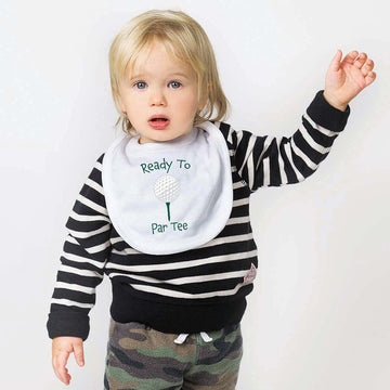 Chalktalksports Golf Baby & Infant Bib | Ready To Par Tee | Soft Microfiber Bib