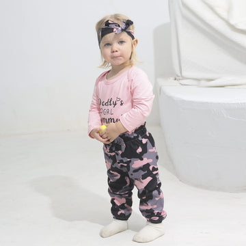 Renotemy Infant Baby Clothes Girl Newborn Outfits Romper Baby Girl Camo Outfits Sets Baby Girl Clothes 0-3 Months