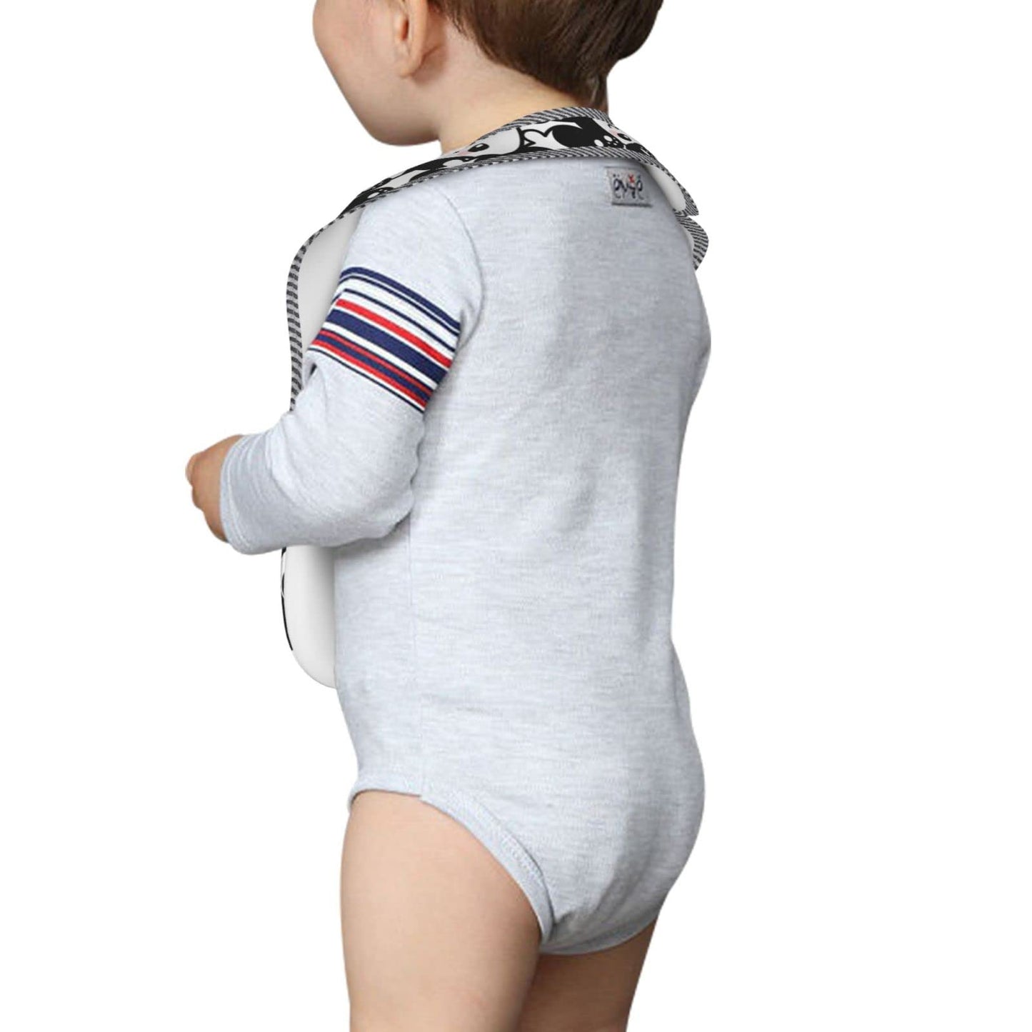 Qwalnely Panda Bibs Baby Stuff 2Packs For 6-24 Months Waterproof Washable Fabric (Panda)