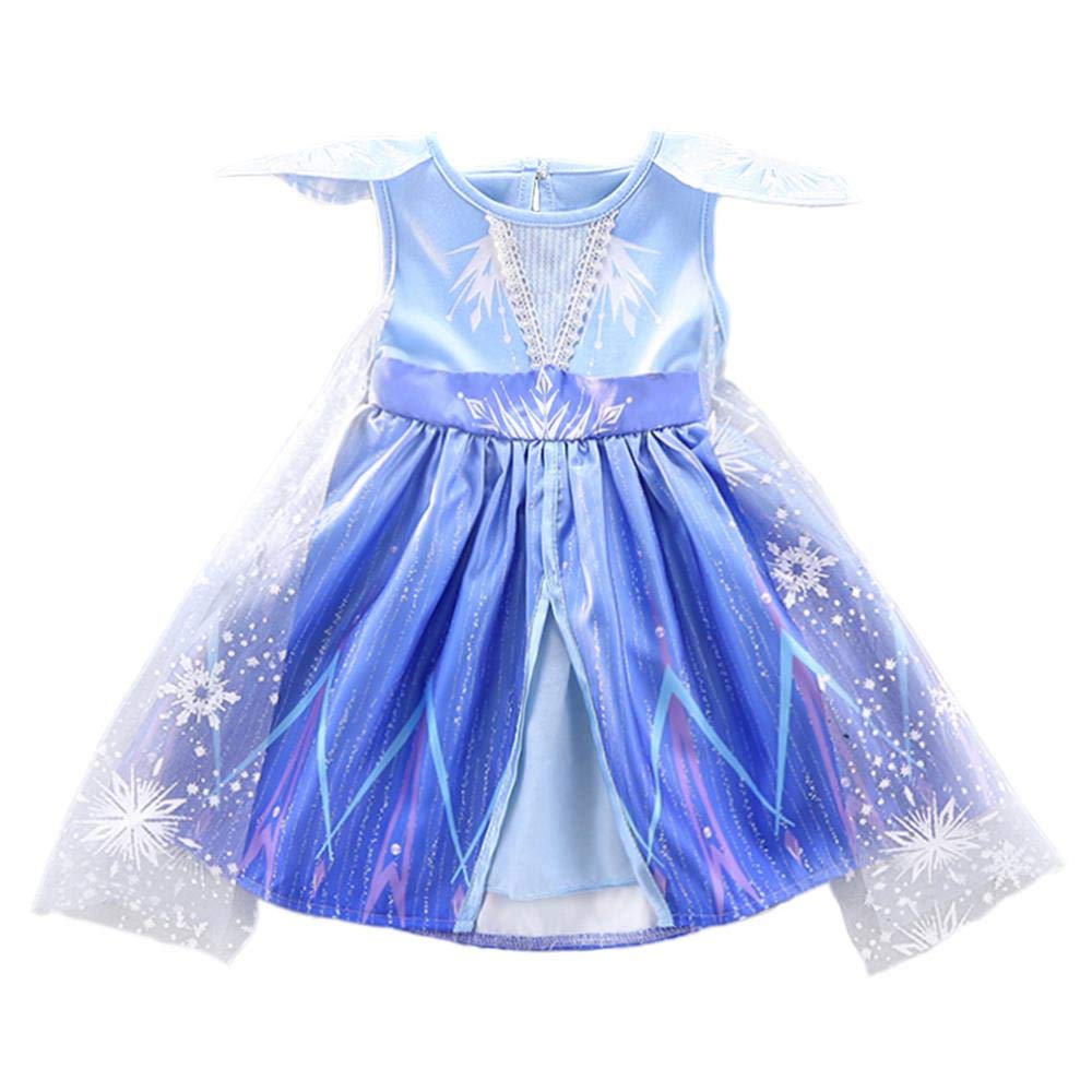 Dressy Daisy Little Girl Snow Princess Costume Dress up Birthday Party Dress Outfit Size 6-12 Months Blue 267