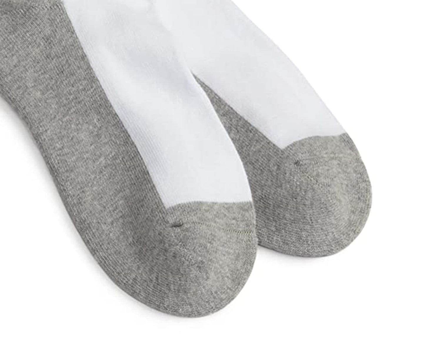 Jefferies Socks, Llc Unisex-Baby Newborn 6 Pack Seamless Sport Half Cushion Low Cut Socks, White/Grey, 1-3 Months