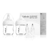Gulicola Small Glass Baby Bottle For Newborn Breastfeeding Babies, Preemie & Extra Slow Flow Nipples (Ss), Anti-Colic, Breast-Li