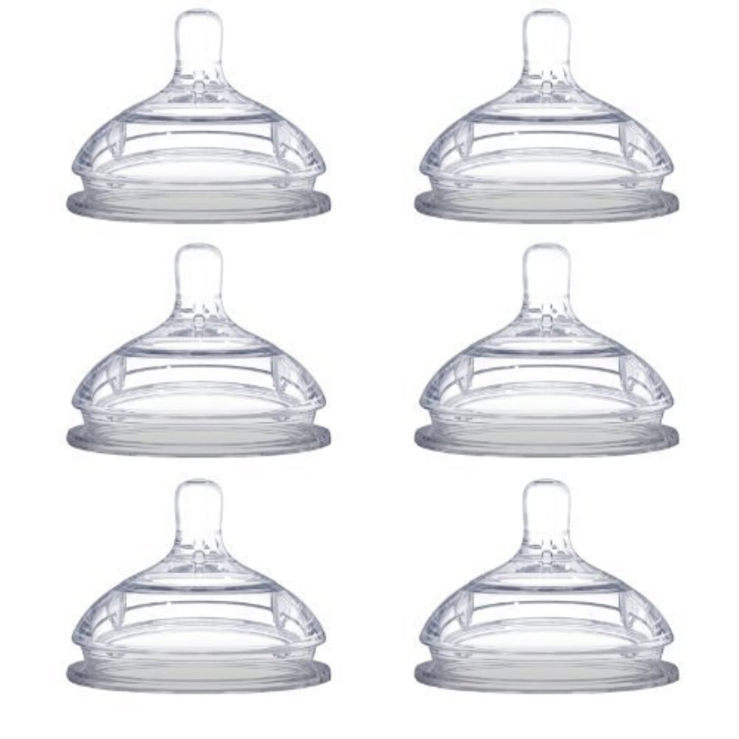Comotomo Replacement Silicone Nipples, Fast Flow - 6 Pack