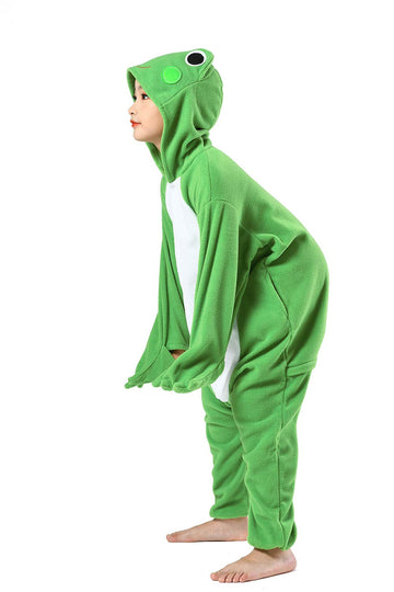 Canasour Frog Onesie Kids Green Halloween Cosplay Costume Outfit For Girls Unisex Animal One Piece Christmas Pajamas 6 Years Boy