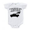 Snappy Suits My Daddy'S Rollin Coal Diesel Truck Short Sleeve Baby Creeper 1Z Infant Suit Romper (3-6 Months, Black)