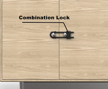 Child Proof Sliding Cabinet Door Code Locks Baby Safety Cupboard Locks Adjustable U Shaped Cabinet Latches For Knob Handle Drawe