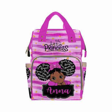 Artsadd Personalized Diaper Backpack With Name, Multi-Function Bags For Women Or Men With Thermal Pockets
