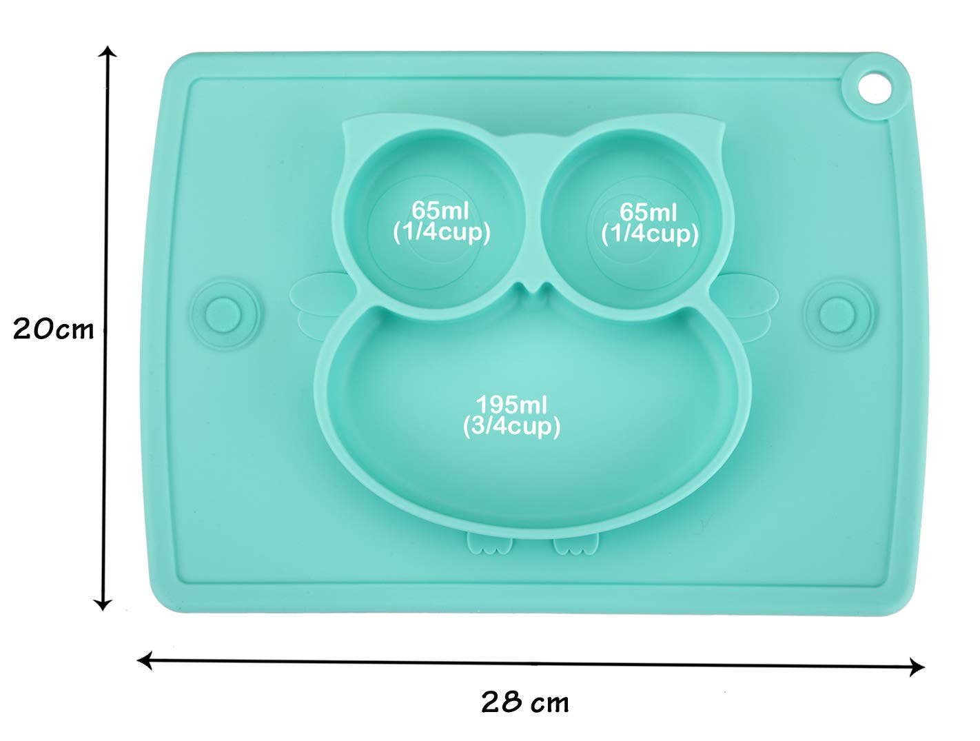Qshare Toddler Plate, Portable Baby Plate For Toddlers And Kids, Bpa-Free Strong Suction Plates For Toddlers, Dishwasher And Mic