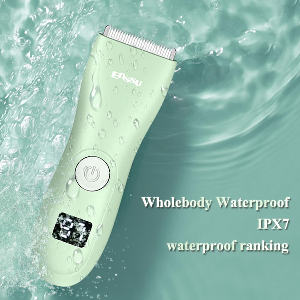 Zuxify Baby Hair Clippers, Quiet Professional Hair Clippers For Kids, Hair Cutting Kits With Lcd Display, Safe Ceramic Blades, W