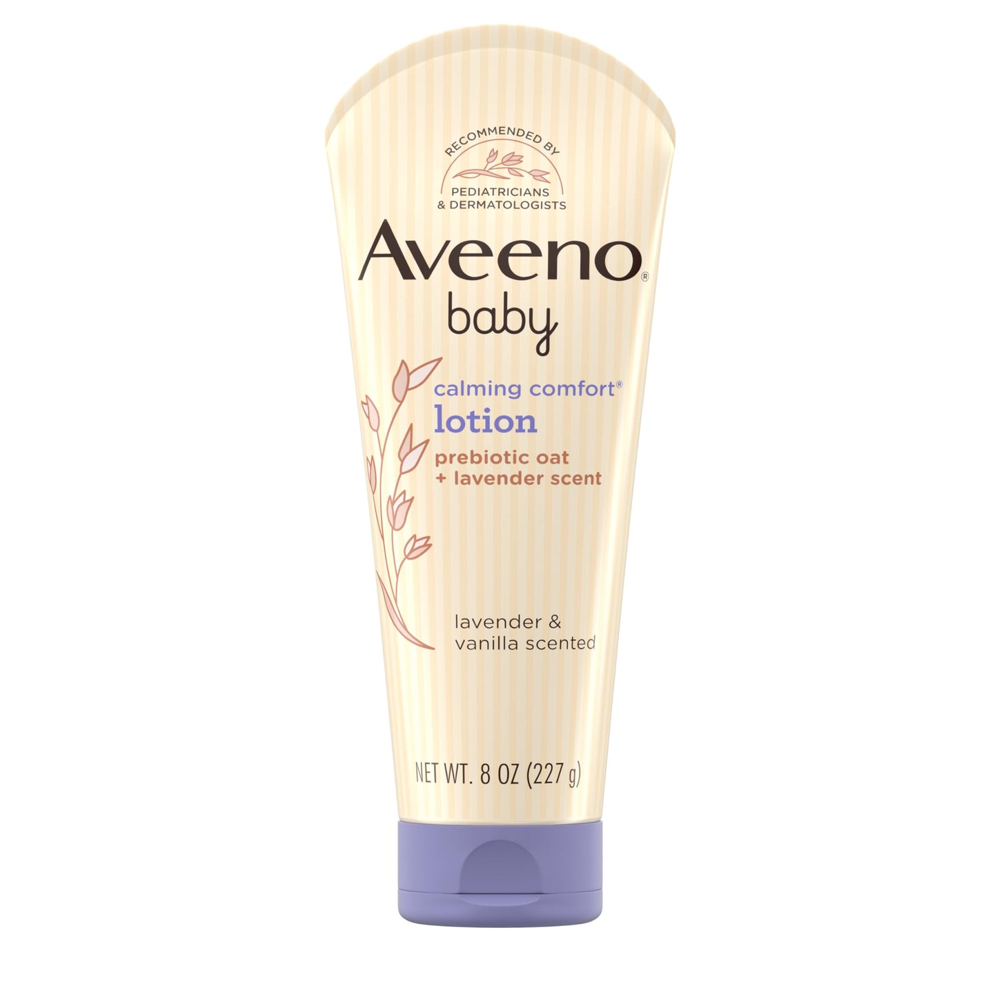 Aveeno Baby Calming Comfort Moisturizing Body Lotion With Relaxing Lavender & Vanilla Scents, Non-Greasy Baby Lotion, Nourishing