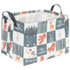 Fxolcshe Rectangular Baby Storage Basket,Nordic Style Animal Basket,Waterproof Folding Laundry Basket,Nursery Hamper,Animal Stor