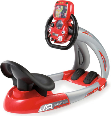 Smoby: V8 Driver with Smartphone Holder, Kids Can Play and Develop Real Life Skills, Features Includes Back Lit Screen, Real Sou