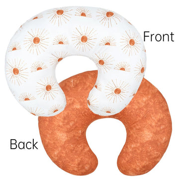 Nursing Pillow Cover Stretchy Removable Infant Cotton Pillow Slipcovers For Baby Boy Girls Breastfeeding Moms Two-Sided Design (