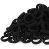 300Pcs Black Toddler Kids Hair Ties - Infant Cotton Hair Ponytail Holders Baby Hair Bands - Kids Seamless Elastic Hair Bands, So