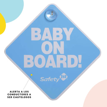 Safety 1St Baby On Board Sign, Blue