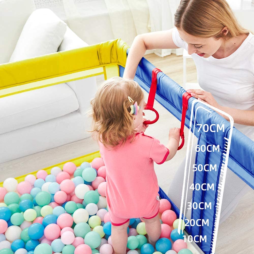 Baby Pull Up Rings,Standing Walker Crib Tool 4 Pieces Playpen Crib Hook Ring Help Baby Stand Universal Walking Training Tool