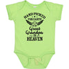 Inktastic Handpicked For Earth By My Great Grandpa In Heaven Baby Bodysuit 18 Months Lime Green 37293