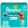 Pampers Diapers - Baby Dry - Size 7, 88 Count, Absorbent Disposable Infant Diaper (Packaging May Vary)