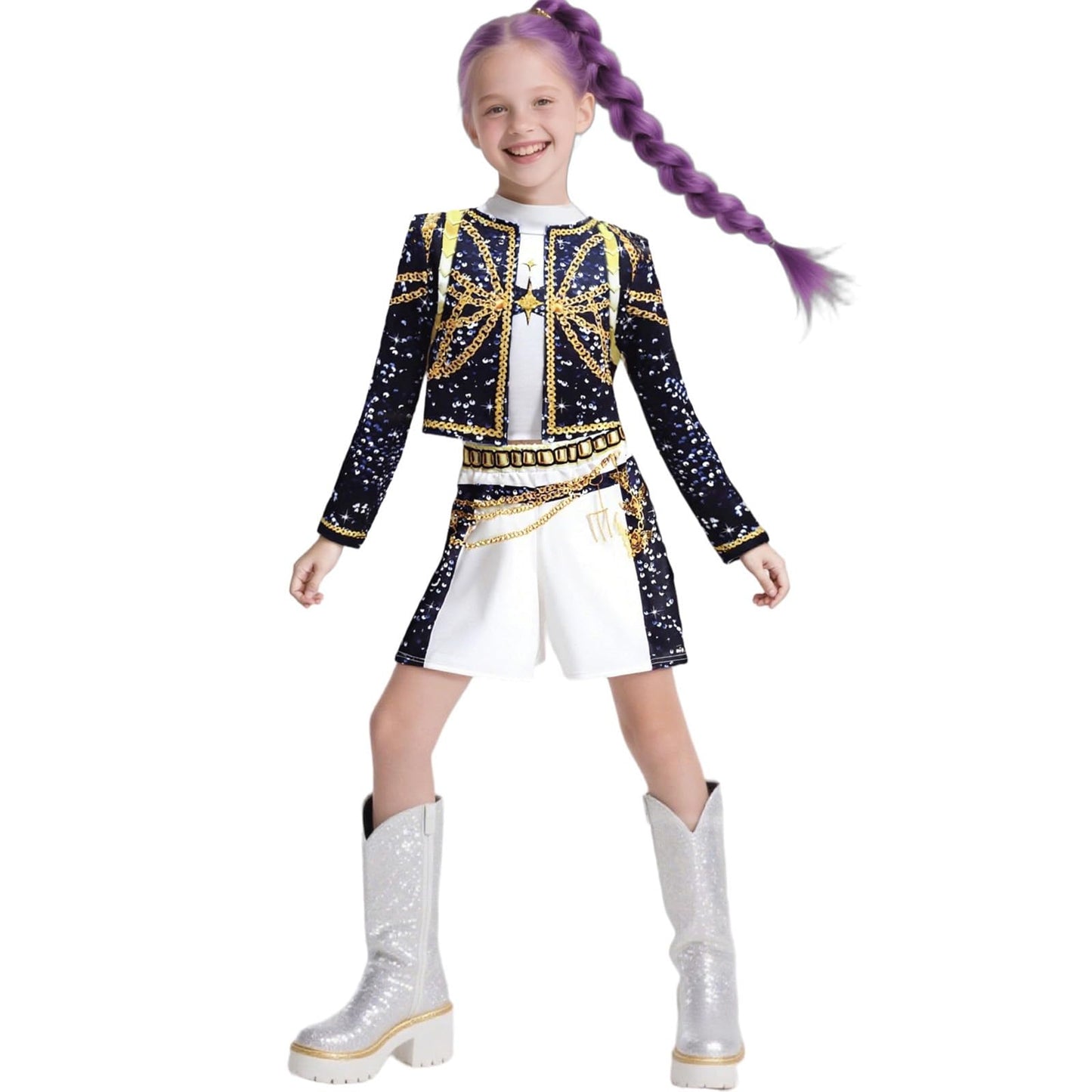 Demon Costume Cute Trendy Clothes Anime Cosplay for Girls - 2031 Pop Singer Party Performance Halloween Outfits Birthday Gift(7#