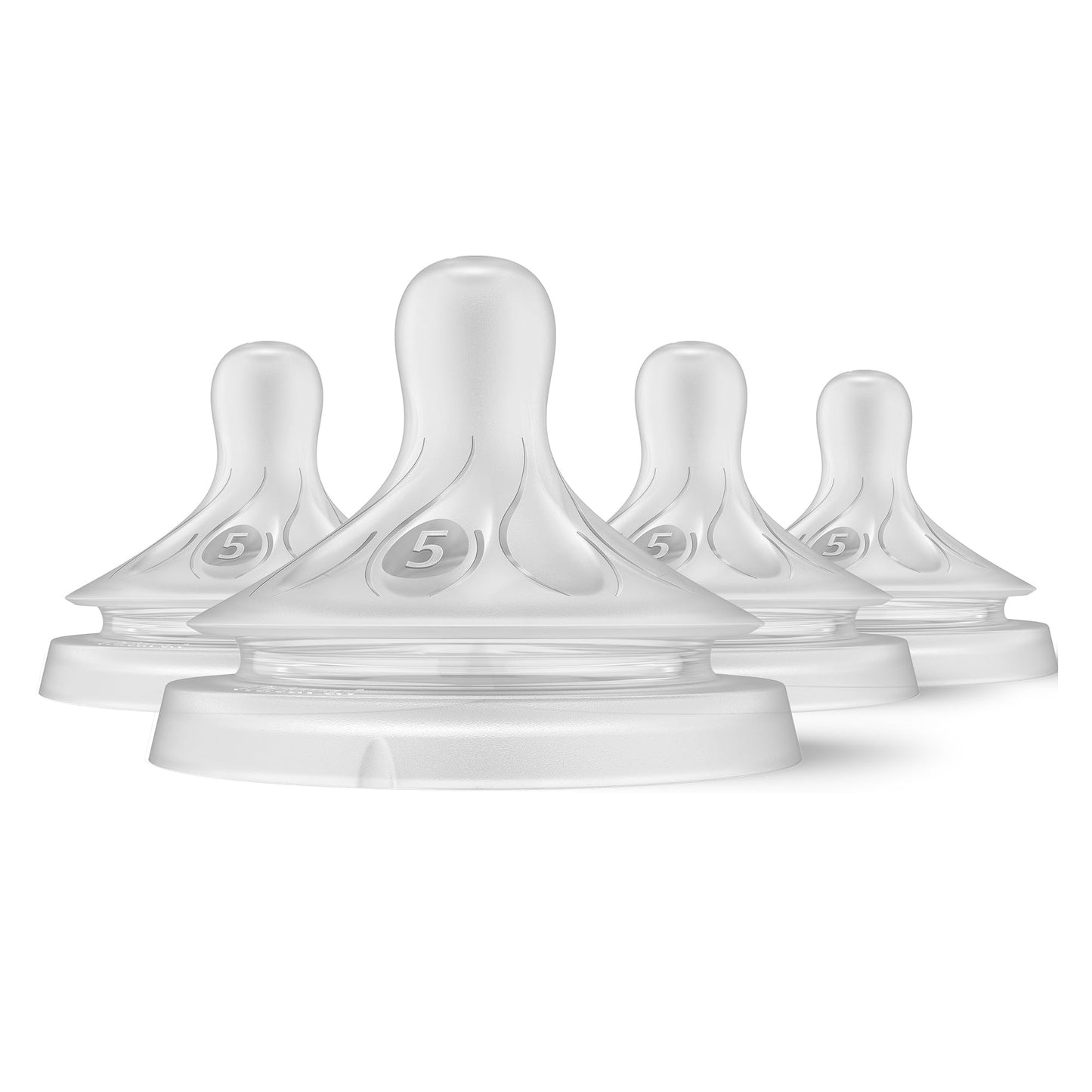 Philips Avent Natural Response Nipples, Extra Fast Flow (Flow 5), 4-Pack, SCY965/04