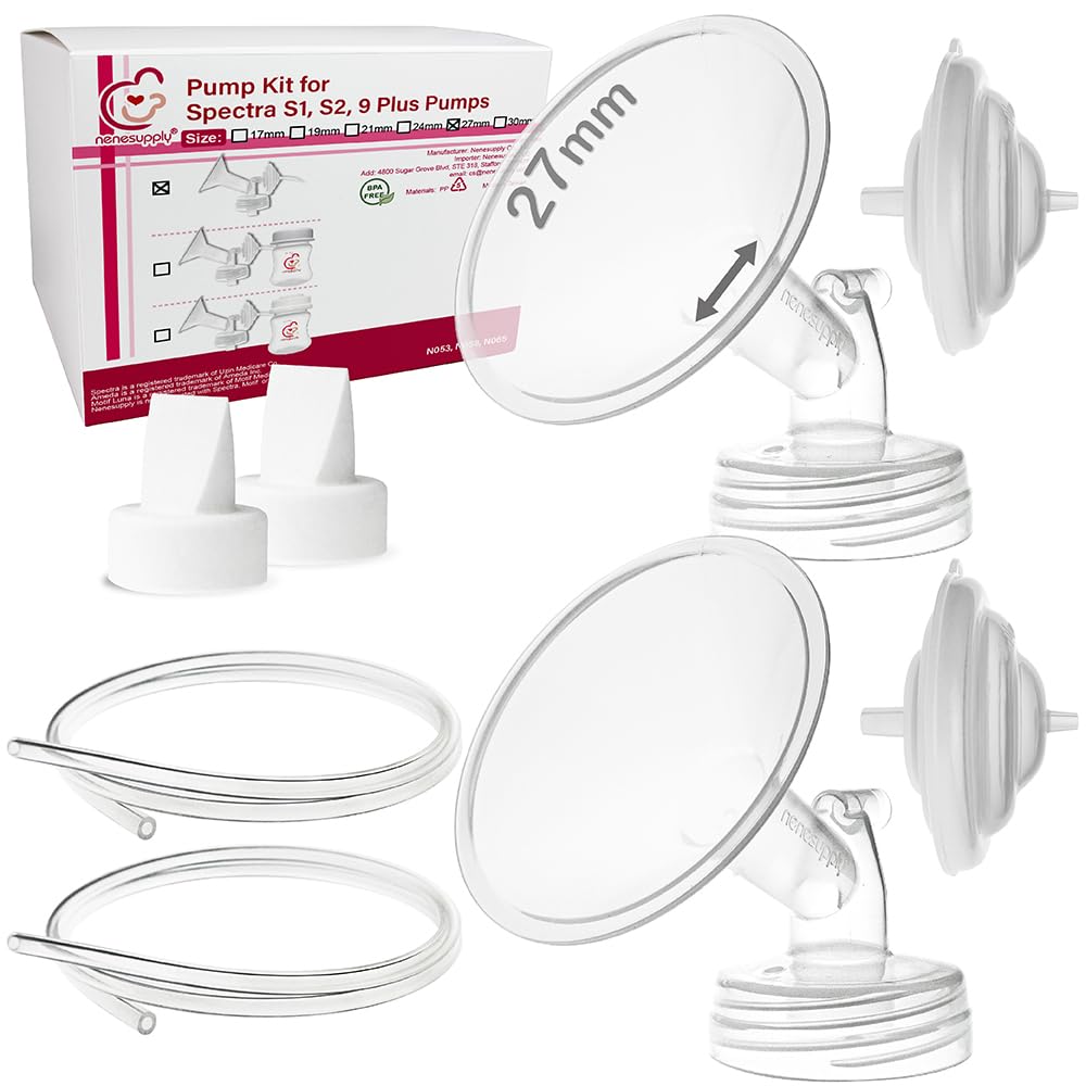 Nenesupply 27Mm Flange Pump Parts Compatible W Spectra S2 S1 Breast Pumps Replacement Kit For Spectra Pump Parts S2 Parts S2 Acc