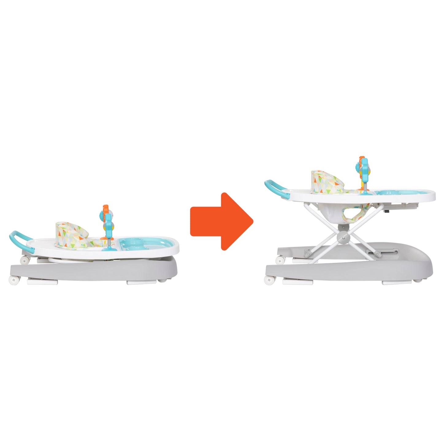 Smart Steps By Baby Trend Dine N Play 3-In-1 Feeding Walker, Harmony Fun