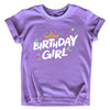 Birthday Girl Shirt Crown 1St First 2Nd Two 3Rd 4Th 5Th Toddler Birthday Outfit (Purple, 5 Years)