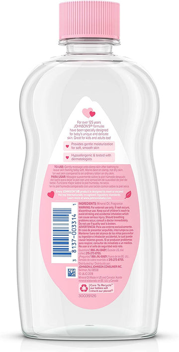 Johnson'S Baby Oil 14 Oz (Pack Of 8)
