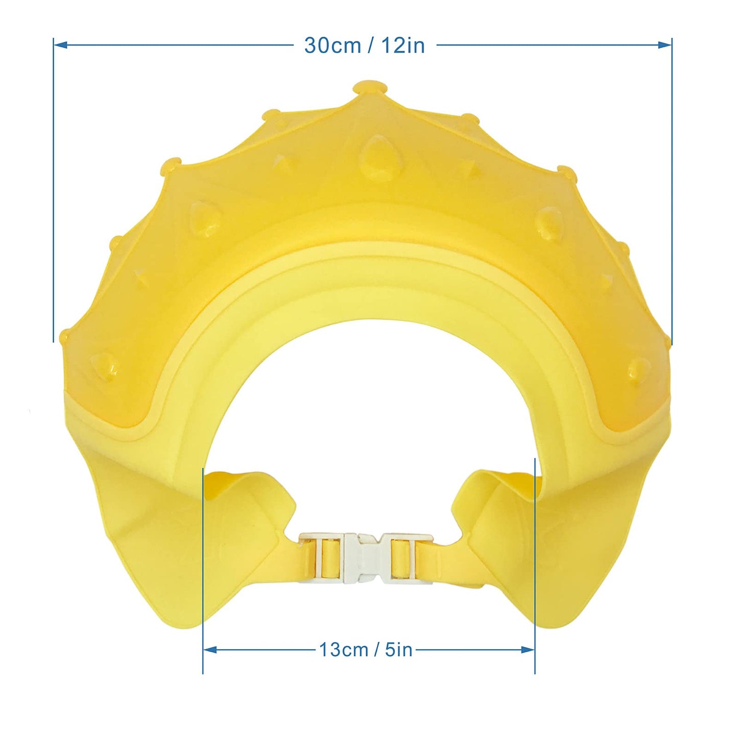 Baby Shower Cap Waterproof Shampoo Hat For Children Toddler Girls Boys Protect Ears Eyes.Adjustable Silicone Bathing Crown.