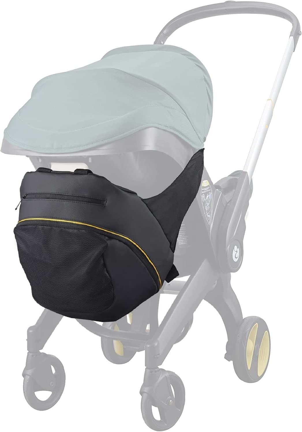 Baby & Beyond Clip-On Storage Bag Compatible With Doona Infant Car Seat Stroller (Premium Clip On Storage Bag)