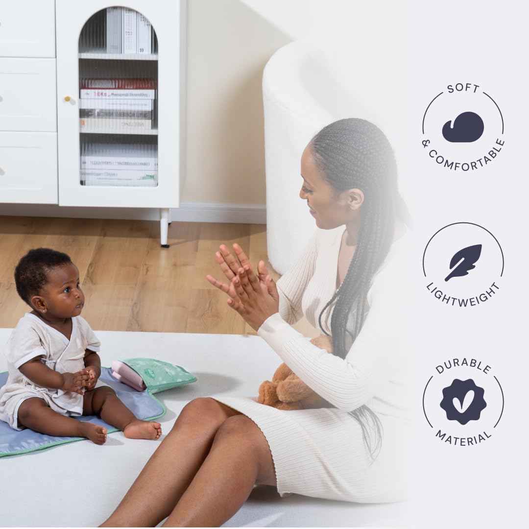Babbleroo Baby Changing Pad - Comfortable Portable Changing Pad, Compact, Fits In Any Diaper Bag - Lightweight And Soft With Cut