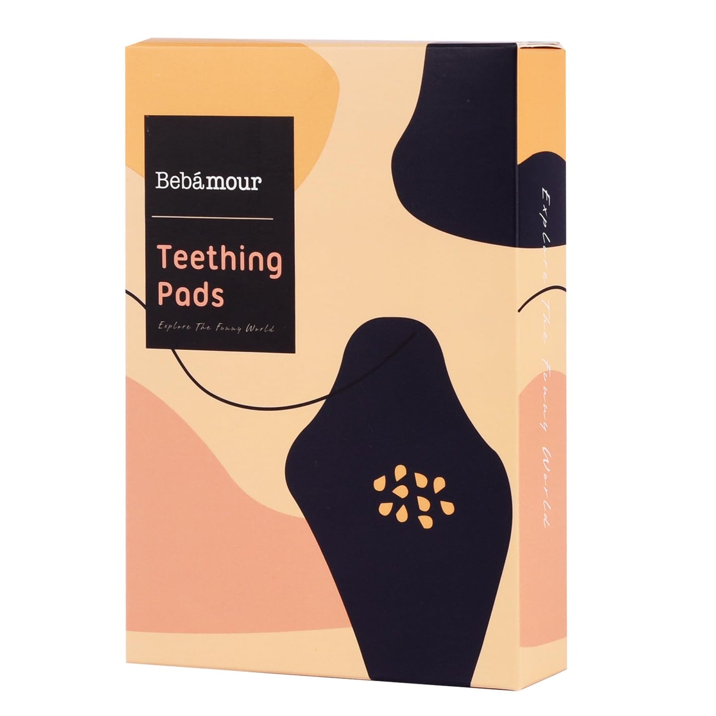 Bebamour Drool And Teething Reversible Cotton Pad For All Carry Positions Baby Carrier White Drool Bib For Boys & Girls(White)