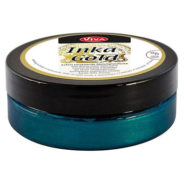 Viva Decora Inka Gold (Petrol, 2,2 Oz) Metallic Acrylic Paint - Craft Paint Set - Effect Paints - Craft Paints Acrylic Sets - Ap