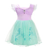 Dressy Daisy Princess Mermaid Dress Up Clothes Halloween Fancy Party Tulle Skirt Summer Outfit For Toddler Girls Size 5T, Style