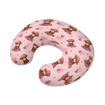 Tongluoye Highland Cow Nursing Pillow Cover For Baby Girls Boys Nursing Pillowcase Stretchy Breastfeeding Pillow Slipcovers For