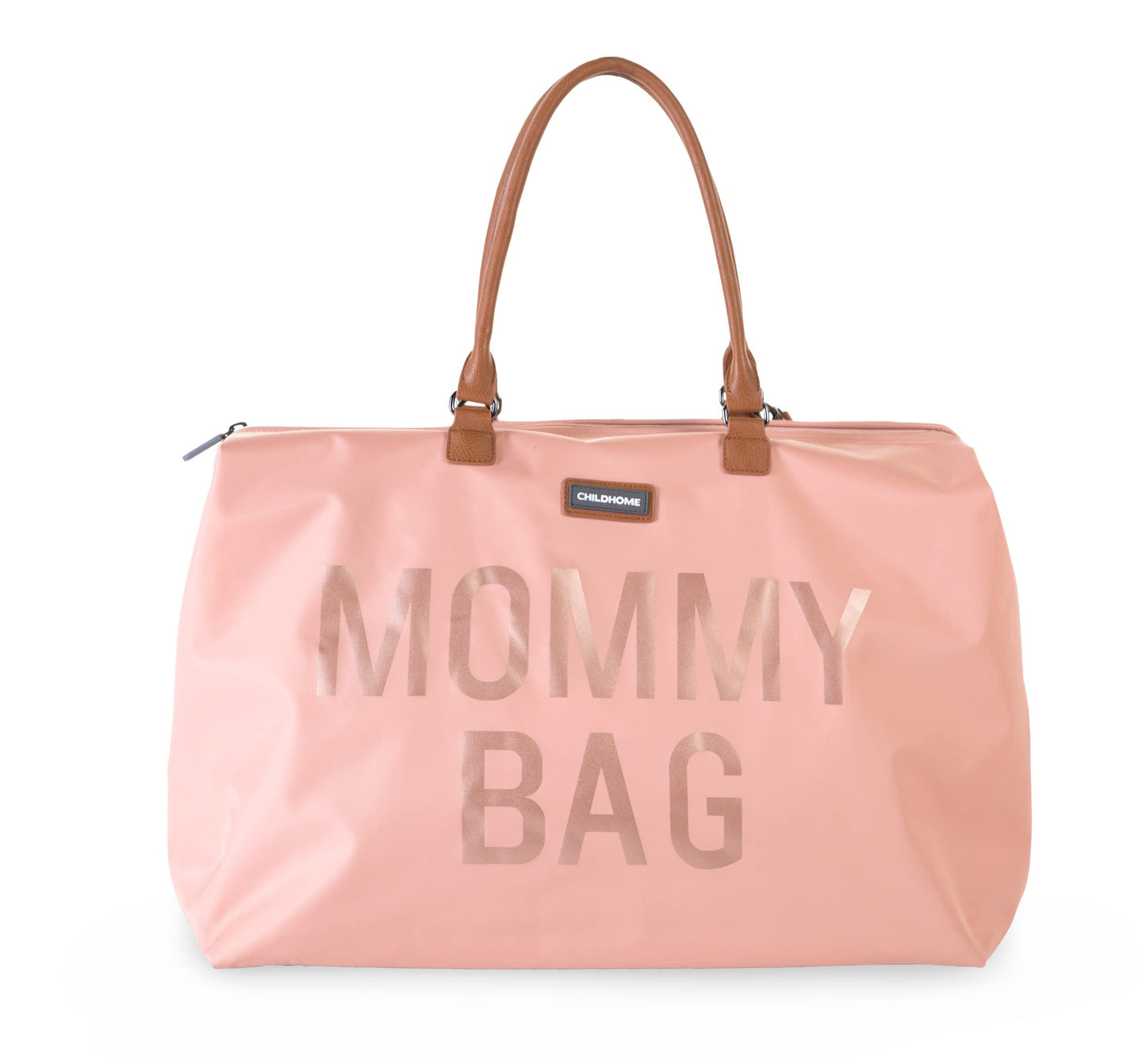 Childhome The Original Mommy Bag - Large Baby Diaper Bag, Mommy Hospital Tote and Travel Tote, Pregnancy Must Haves (Mommy Pink)