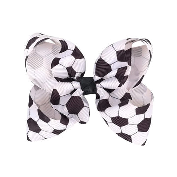 Baby Sport Ball Hair Bow Pin Baby Soccer Hair Clips Baby Softball Bow Hair Pin Bbg60 (F1)
